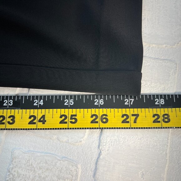 Talbots Pants Womens 1X Black Pull On Tapered Stretch Slit Casual Dress Slinky - Picture 11 of 14